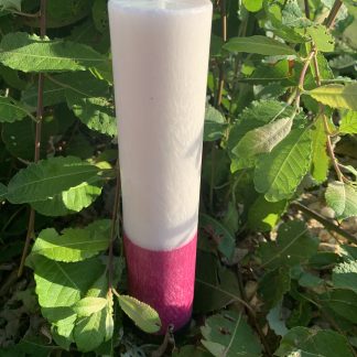 Svíčka bílá - růžová - černá