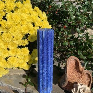 Svíčka čakerní tmavě modrá 12-ti cípá hvězda