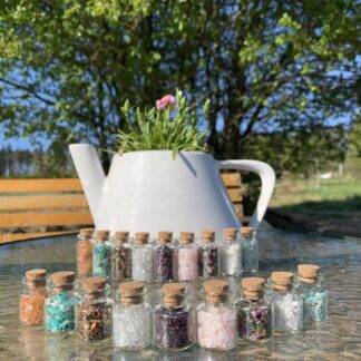 Dekorační skleněné lahvičky