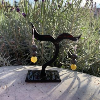 Náušnice "Serpentin a peridot"