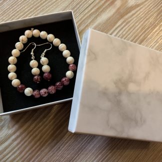 Dárková krabička 9x9cm "mramor"