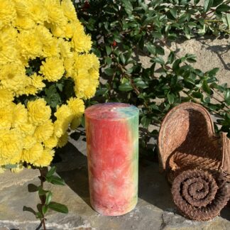 Čakerní svíčka prohazovaná 6x12cm