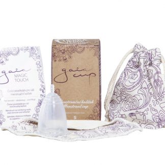 TIERRA VERDE Gaia cup – menstruační kalíšek + slipová vložka a čistící prášek (S)