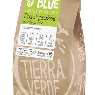 Prací prášek z mýdlových ořechů na bílé prádlo a pleny (pap. sáček 850 g)