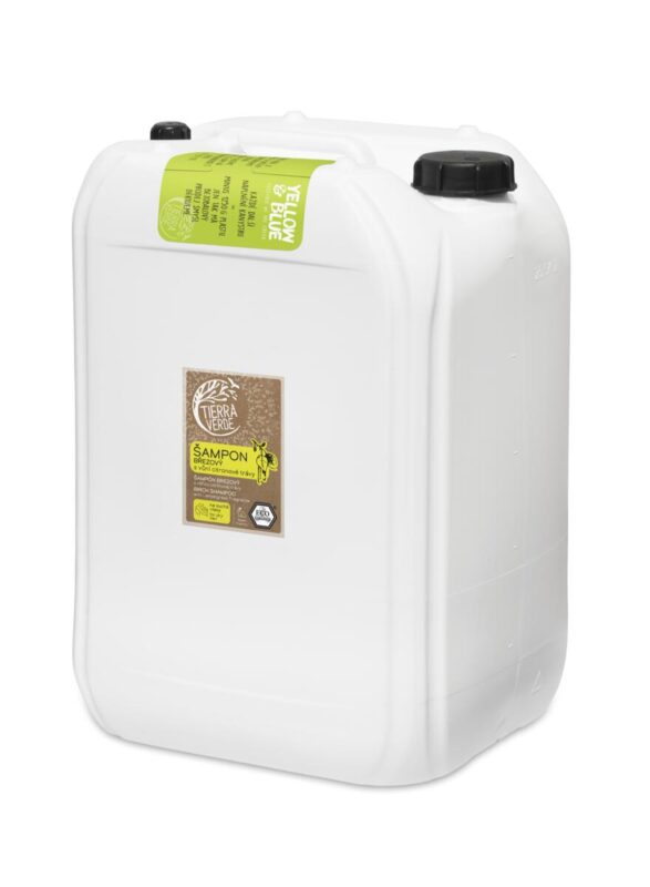 TIERRA VERDE Březový šampon na suché vlasy s vůní citronové trávy (kanystr 25 l = 26,3 kg)