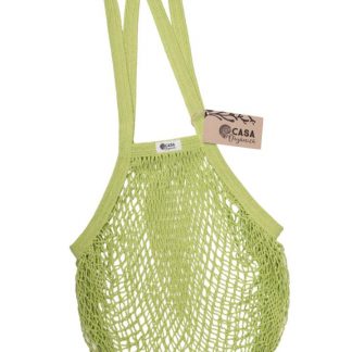 TIERRA VERDE Síťovka z biobavlny s dlouhým uchem – limetka (1 ks)