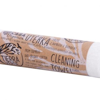 TIERRA VERDE Utěrka froté z bambusu a biobavlny– malá (38×38 cm)